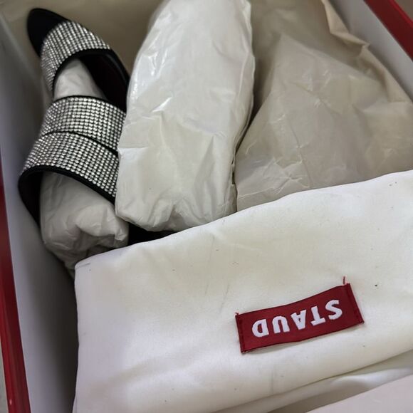 2 NIB 595.00 STAUD
Women's Sonny Rhinestone High Heel Mules 36.5 - Picture 5 of 10